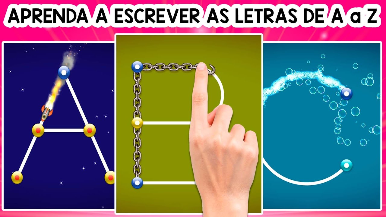 Alfabeto em Português | Aprender a ler e escrever | Aprendendo o ABC | Escreva o Alfabeto de A a Z