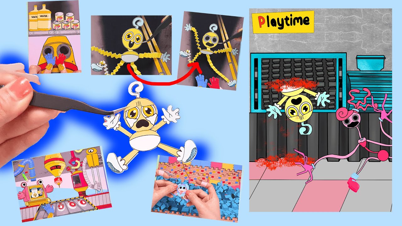 DIY ♥ Angry Mommy long legs- Baby long legs Story Poppy Playtime Chapter2  Gaming book 