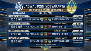 JADWAL PSIM YOGYAKARTA LIGA 1 2026 BULAN MEI