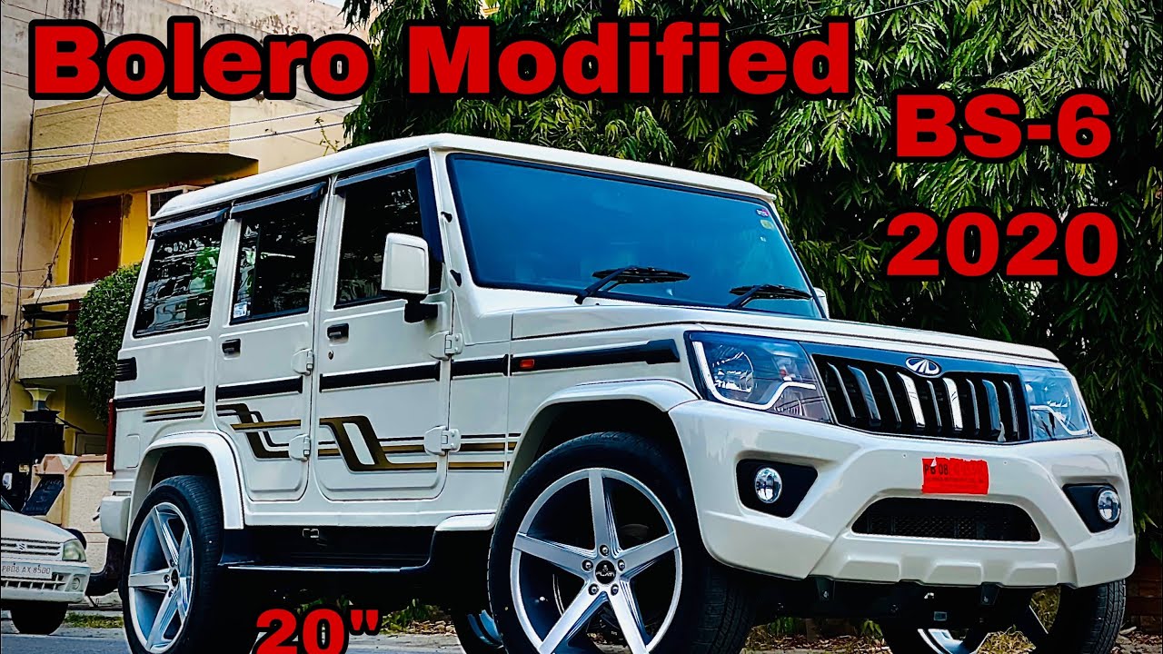 Bolero modified | New bolero BS6 2020 | 20 inch alloy wheels ...