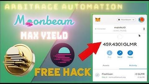 GLMR MoonBeam - How to setup and execute a Multi DEX arbitrage on Moonbeam Chain.