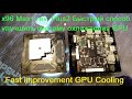 Vontar x96 Max+ Rev. Plus2 - Улучшаем охлаждение GPU  (Быстро) / Fast improvement GPU Cooling