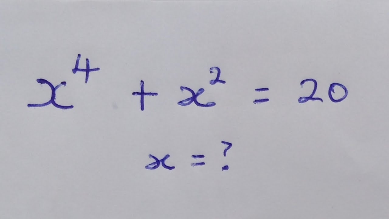 A Homemade Quartic Equation | Interesting problem | #maths #olympiad ...