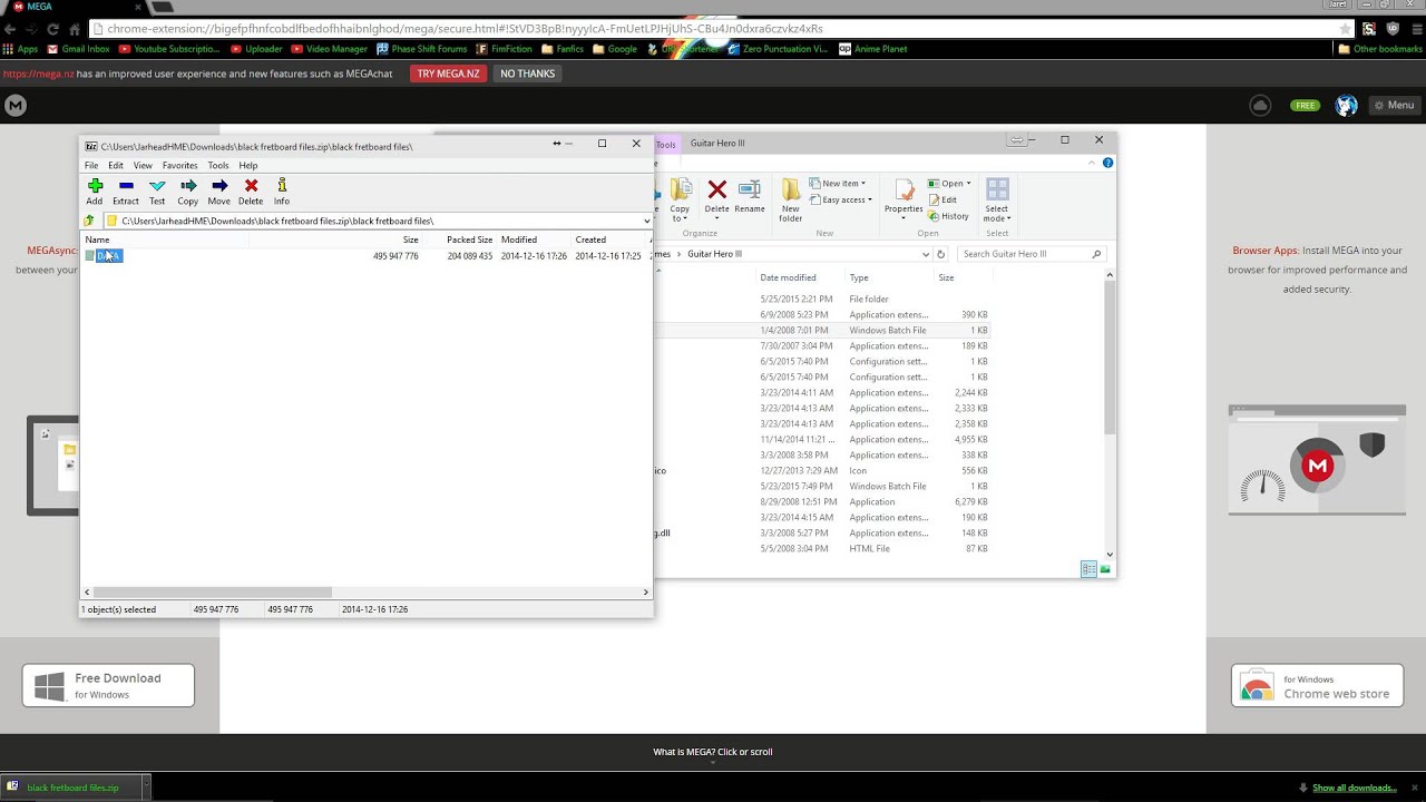 How to easily get a black fretboard in GH3PC (with bonus zone collection folder)