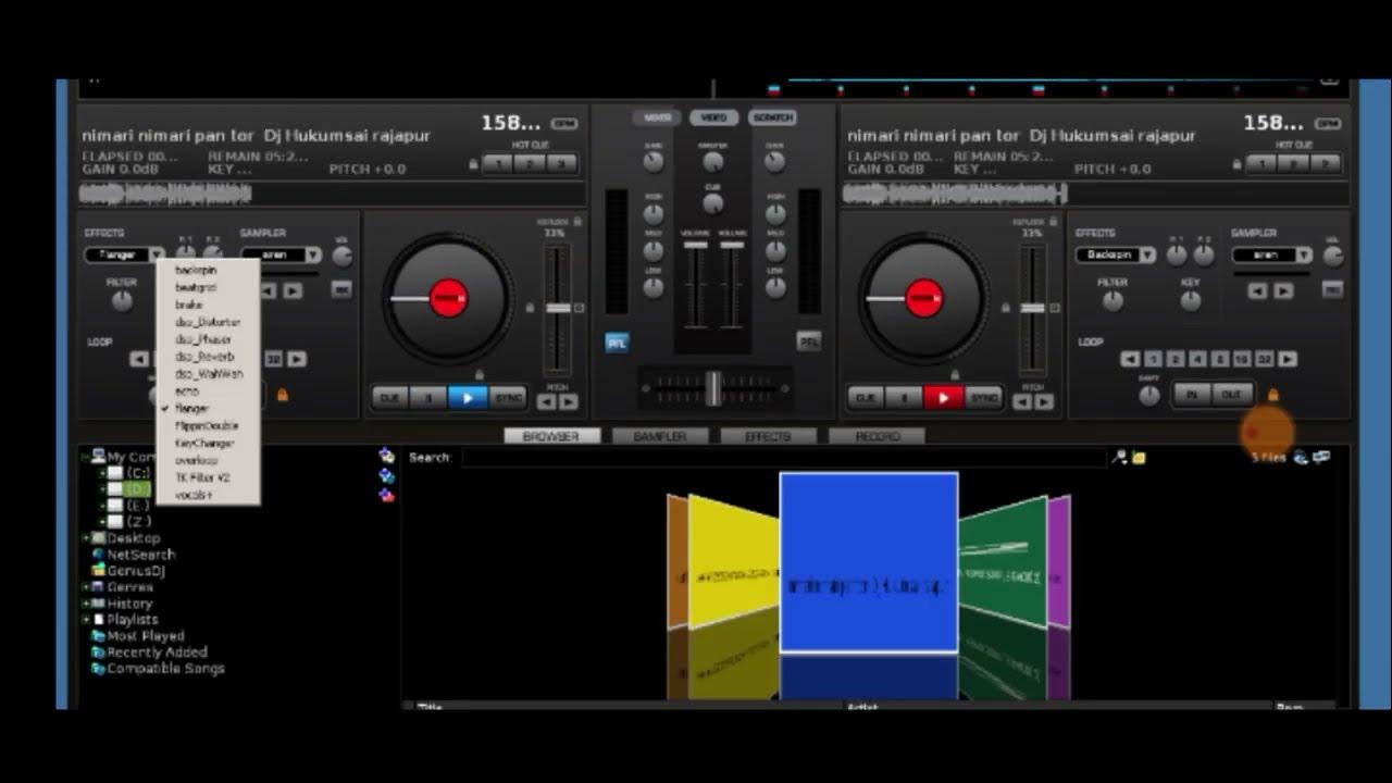 Vertual dj backspeen effect lagana sikhe// super cg technical dj bajane