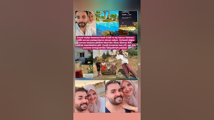 Sosyal medya fenomeni Kadir Ezildi ve eşi Gamze Türkmen evlilik sonrası paylaşımlarına devam ediyor.