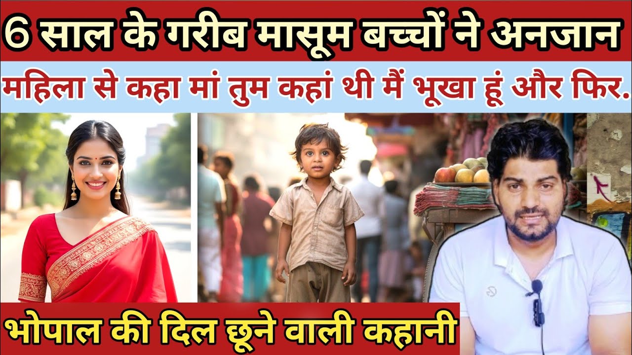 6 साल के गरीब मासूम बच्चे ने ||अनजान महिला से कहा मातम कहां थी मैं भूखा हूं|| Emotional Story 