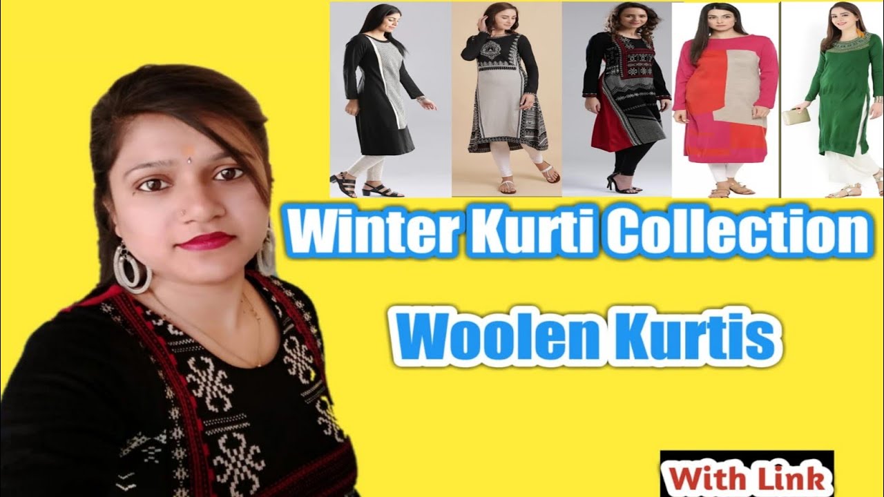 Buy IMARA Women Black & Beige Knitted Winter Kurta - Kurtas for Women  2080044 | Myntra