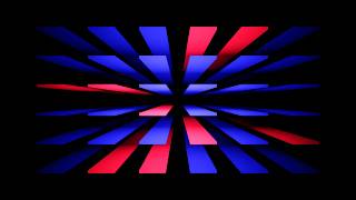 1 Hour Red & Blue Neon Panels Geometric Tunnel Loop 4K No Audio | Abstract VJ Visual Background