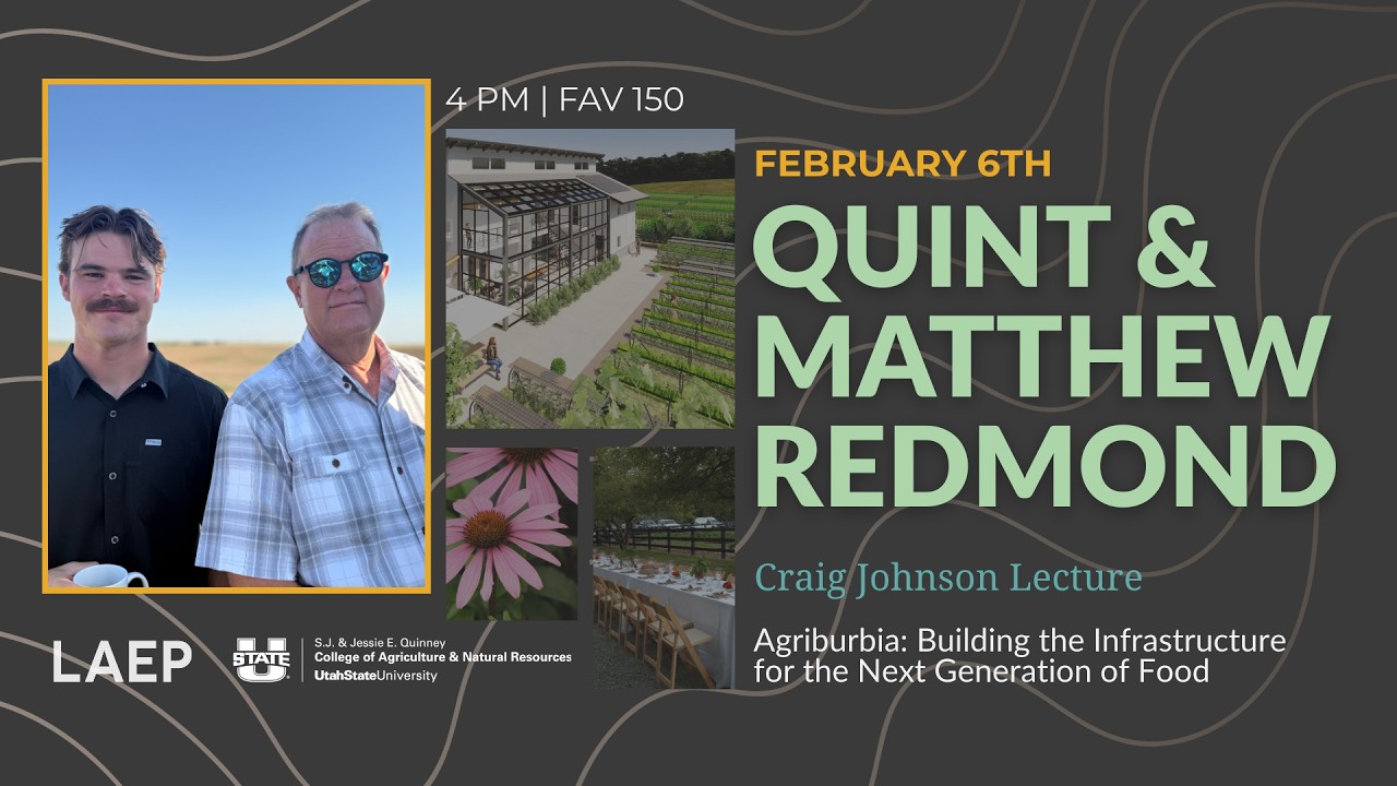 Квинт и Мэтью Редмонд: Агробурбия: создание инфраструктуры для следующего поколения продовольствия