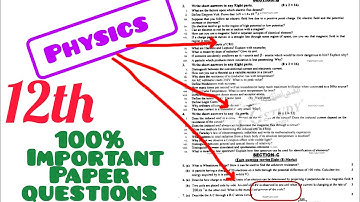 Physics 12th |Solved Guess paper| 2024 @Vlogsworld10Mview
