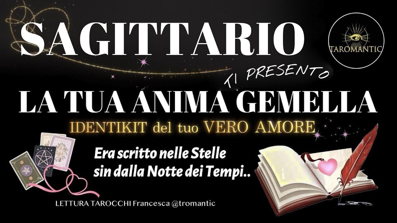 SAGITTARIO♥️ Ti presento LA TUA ANIMA GEMELLA ~ IDENTIKIT del tuo VERO AMORE!