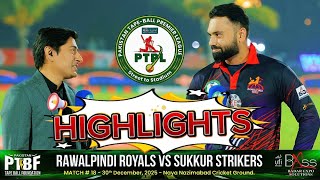 Big Clash Tamour Mirza Vs Hassan Penda Rawalpindi Vs Sukkur Ptpl Full Match Highlights
