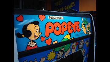 Classic 1982 Nintendo Popeye Arcade Game !  Gameplay, Artwork, Design video!