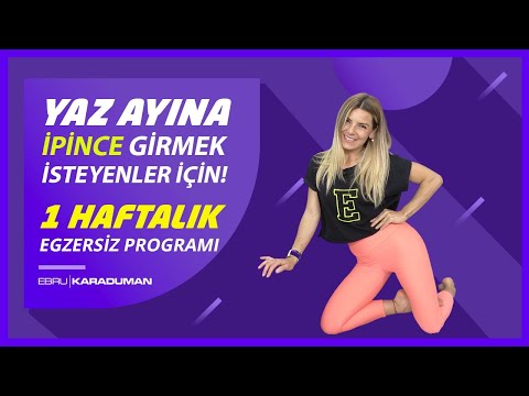 Yaza İPİNCE Girmek İsteyenler İçin 1 HAFTALIK EGZERSİZ PROGRAMI! 🤸 ( Haftada 2 KG VER! )