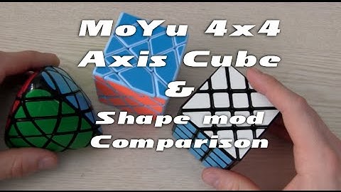 MoYu 4x4 Axis cube + Shapemod Comparison to Fisher and Megamorphix
