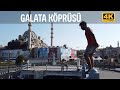 Restaurants and cafeterias on Galata Bridge | Istanbul 2020 | Istanbul 4K Walking