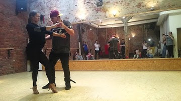 PEDRINHO and LINDA MATTOS Brazilian Zouk demo after workshop in Hamburg, February 2016