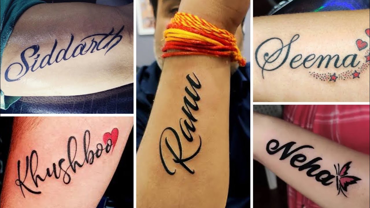 Very popular name tattoo ideas for men | boys name tattoo designs | girls name  tattoo - YouTube