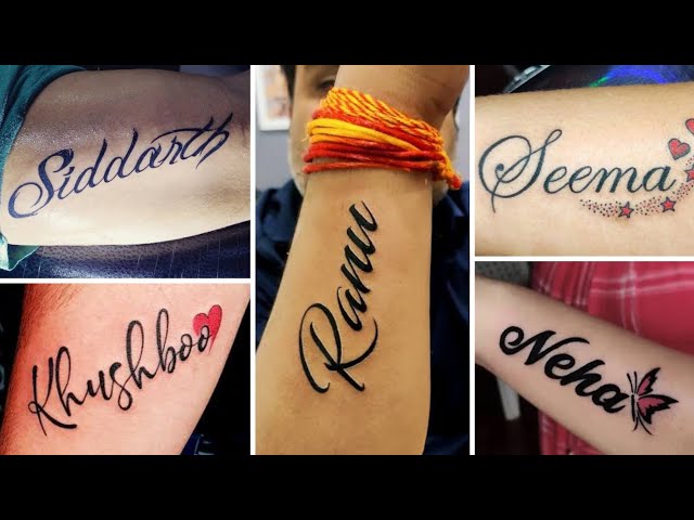 Rishabh Name Tattoo Tattoo Shop in  Ink Heart Tattoos  Facebook