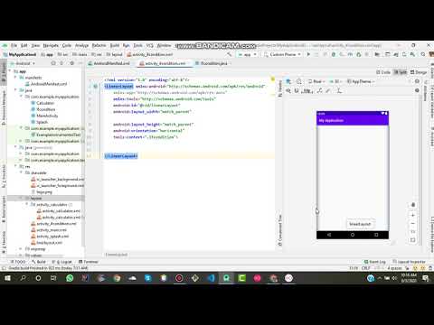 Conversion of constrainlayout to linearlayout - YouTube