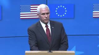 #Pence: Trump wants a 'strong commitment and partnership with the European Union'