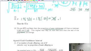 WS Chapter 7d  Binomial Confidence Intervals (Proportion CI)