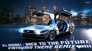 AI. Misaki - Back to the Future Theme (Synthwave Vocal Remix) / Delorean Visualizer ⚡️🔥