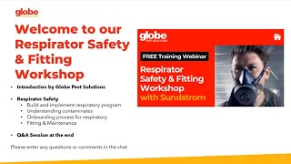 Training Webinar - Respirator Safety &amp; Fitting Workshop with Sundstrom