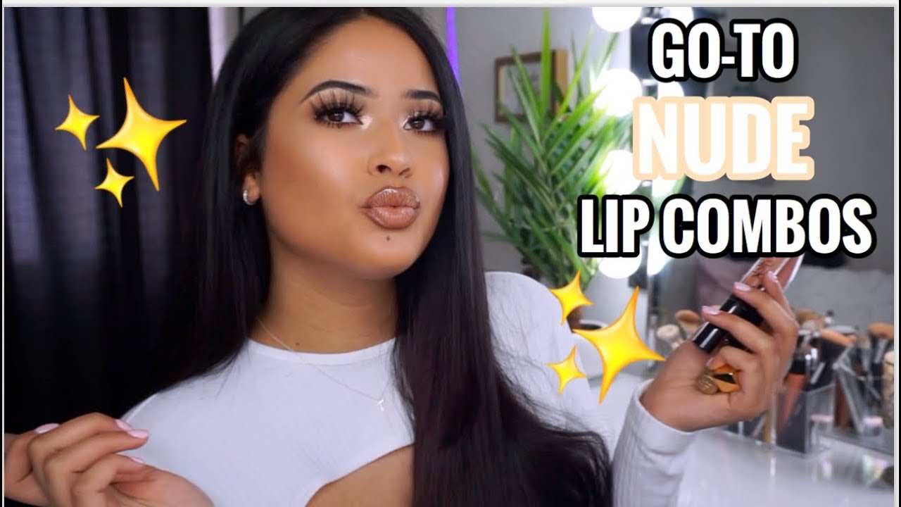 MY GO-TO NUDE LIP COMBOS for LATINAS | Drugstore + High End |Taisha -  YouTube