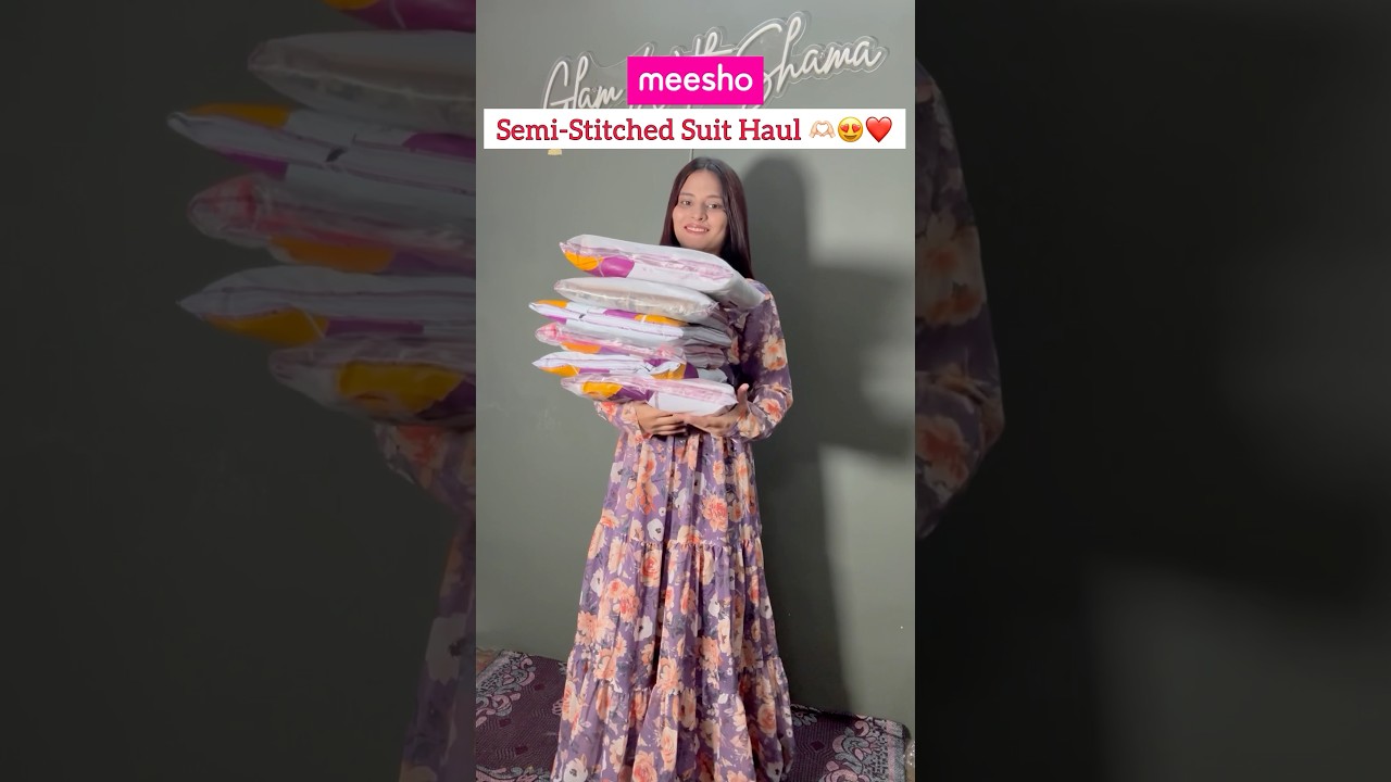 Meesho Semi-Stitched Suit Haul 