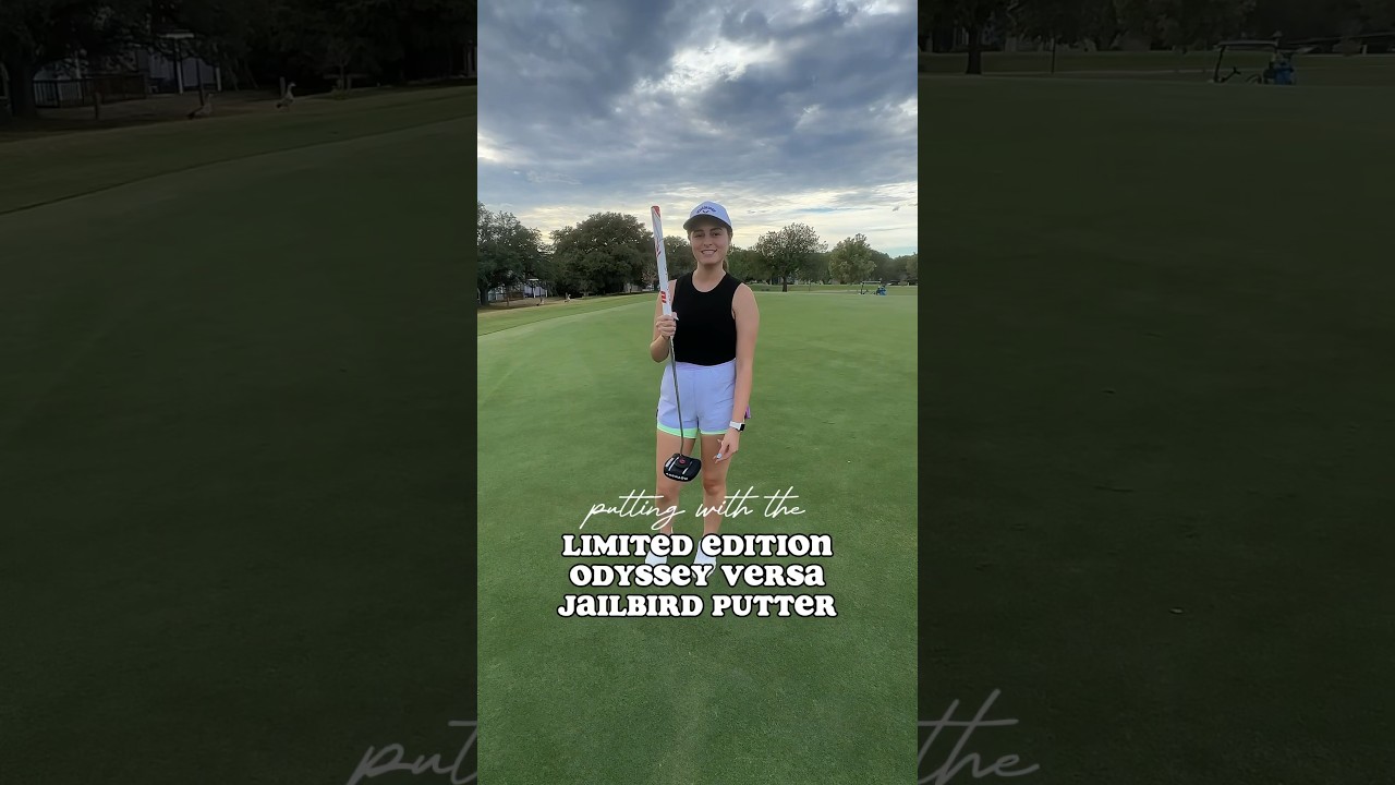 putting with the Limited Edition Odyssey Versa Jailbird Putter ⛳️