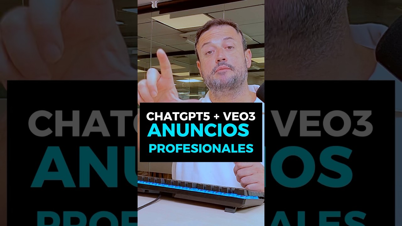 ChatGPT5 + VEO3 = Anuncios profesionales en 2 clicks #ia #ai #chatgpt #bigdata #bilbao #publicidad