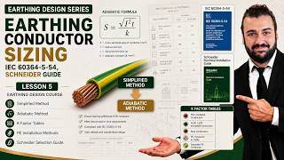 Earthing Conductor Selection - IEC 60364 5 54 – Schneider Guide - Lesson 5 - Earthing Design Course