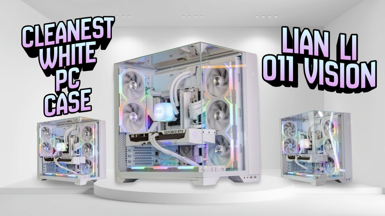 Nicest ALL WHITE Gaming PC Case - Lian Li o11 Vision - YouTube