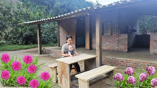 Single mother Ly Tieu Ca made herself a new set of table and chairs.