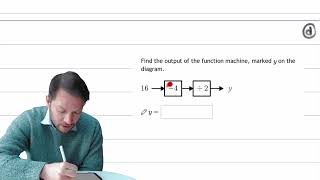 Calculate the output of a two-step function machine (133d)