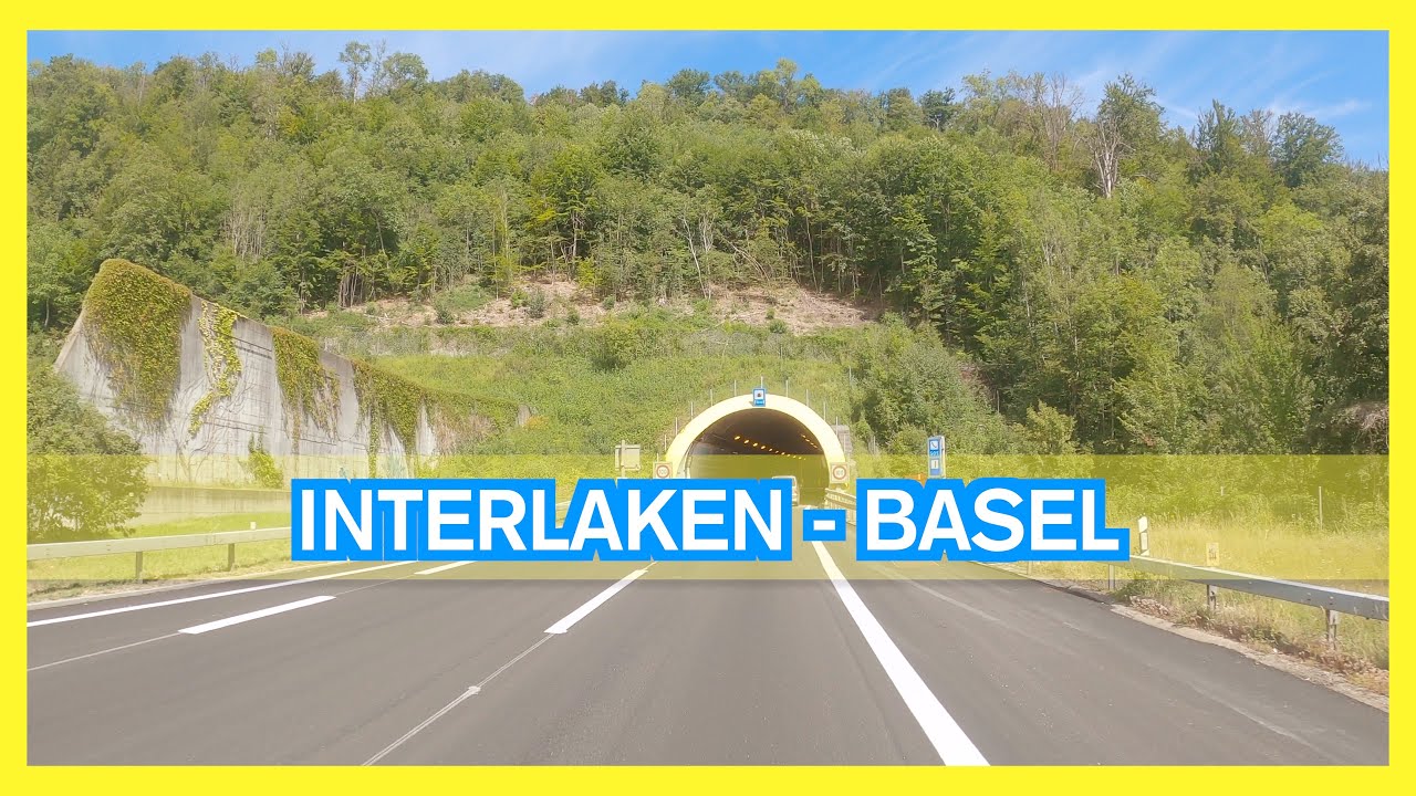 Driving from Interlaken to Basel 🇨🇭 Switzerland scenic drive in 4K