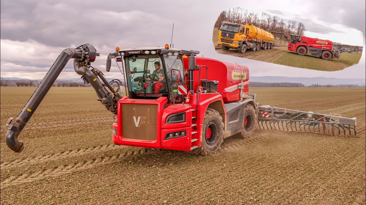 Nový Vervaet Quad 550 |Aplikace kejdy do porostu 2025 | 3x Tatra Phoenix Euro 6 | Jasno Jasenná