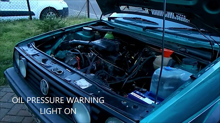 Volkswagen Golf MK2 first start after cylinder hea...