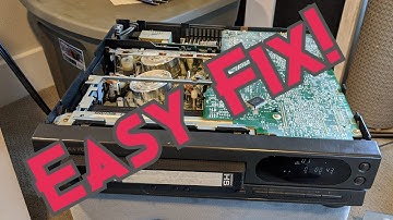 VCR Fix - VHS Tapes Not Rewinding - Easy Fix