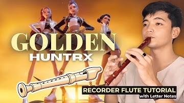 “Golden” Kpop Demon Hunters | Easy Recorder Flute Tutorial with Notes / Chords for Beginners