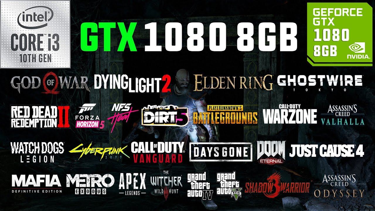 GTX 1060 6GB + i3-10105F Test in 30 Games in 2022 - YouTube