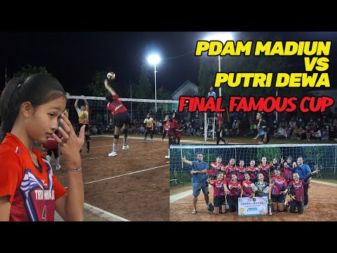 CALISTA TANGTING(PDAM MADIUN) VS PUTRI DEWA || FINAL FAMOUS CUP