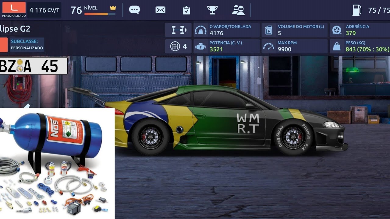 Drag racing streets swap m5t eclipse nitro setup YouTube