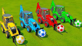 Loader Of Colors Transport Colored Balls With Cat Loader Farming Simulator 22