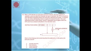 Computer Addressing Mode, Indexed Addressing, Real Time Solution 94 for FE Exam Mock Q's Series 1