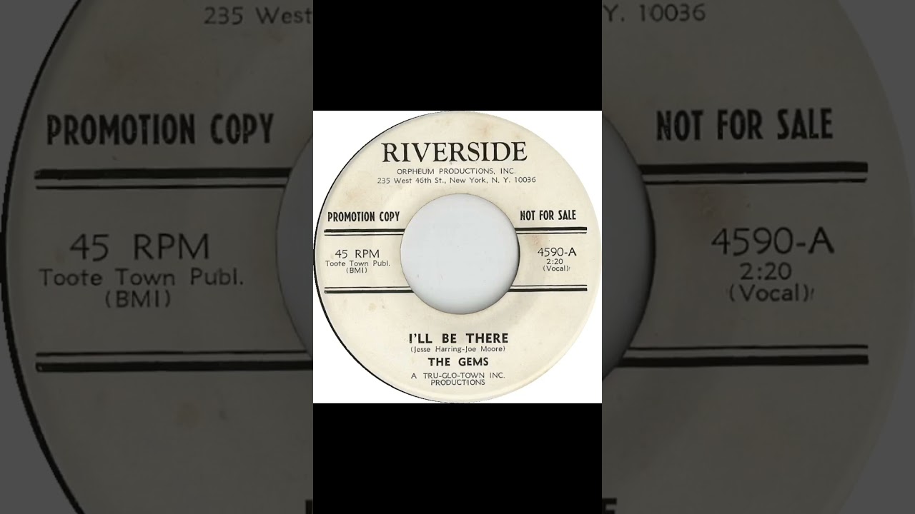 The Gems - I'll Be There - US Riverside Records Demo released 1967