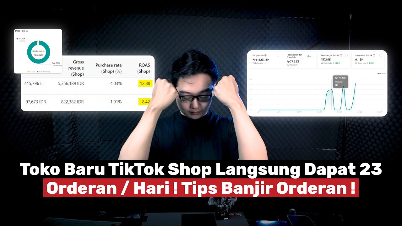 Bongkar Ah ! Toko Baru di TikTok Shop Tembus 37 Order / Hari Tanpa Konten !!