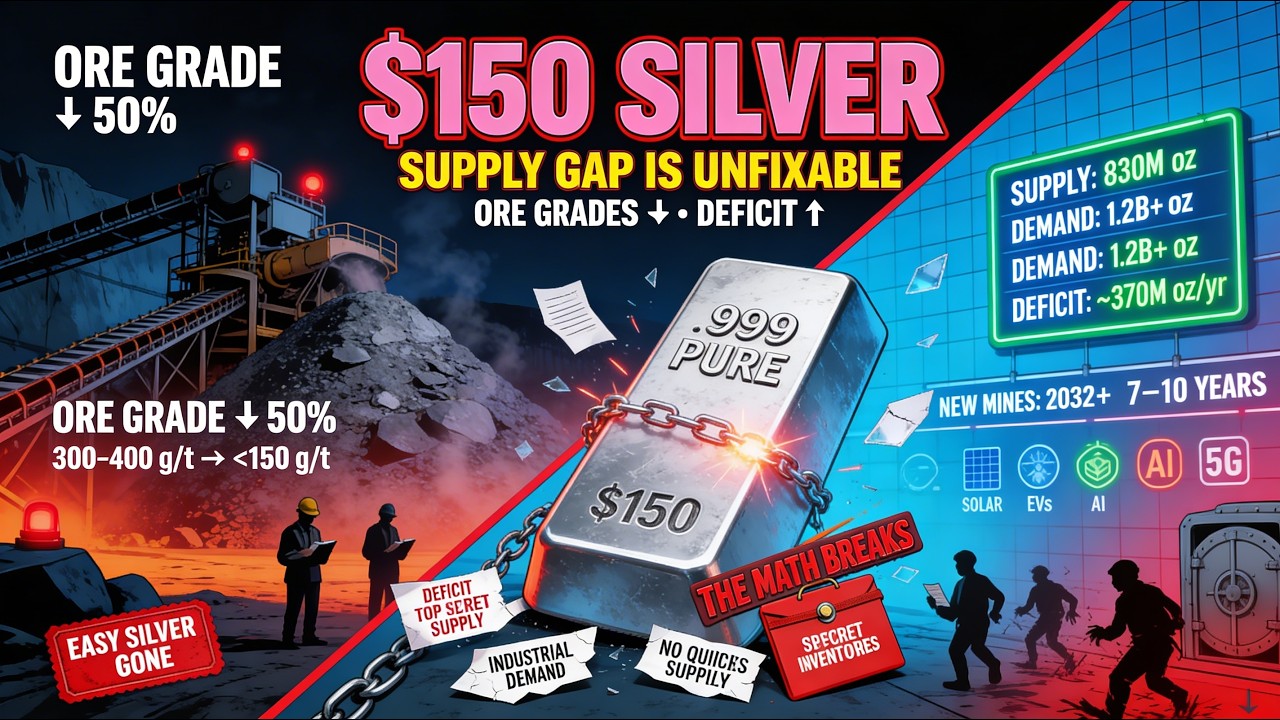 SILVER'S $150 PROBLEM: Why The Mining Supply Gap Makes This Price Inevitable